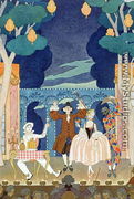 Pantomime Stage, illustration for 'Fetes Galantes' - Georges Barbier