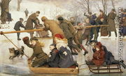 A Merry-Go-Round on the Ice  1888 - Robert Barnes