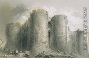 King John's Castle, Limerick, Ireland, from 'Scenery and Antiquities of Ireland' by George Virtue, 1860s - William Henry Bartlett