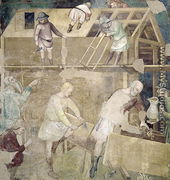 Noah Building the Ark 1356-67 - Manfredi de Battilor Bartolo Di Fredi Fredi