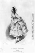 Suzanne, illustration from Act II Scene 17 of 'The Marriage of Figaro' - Emile Antoine Bayard