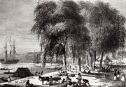 Fish Market, Paramribo, from 'Voyage a Surinam', 1834 - Pierre J. Benoit