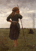 The shepherdess 1879 - Pierre Celestin Billet