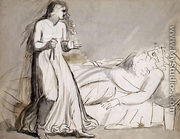 Lady Macbeth approaching the murdered Duncan - William Blake