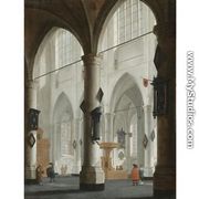 The interior of the Laurenskerk, Rotterdam 1654 - Daniel de Blieck