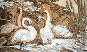 A Group of Swans - Abraham Bloemaert