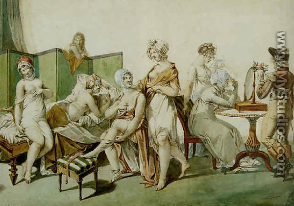Le lever des ouvrieres en linge 1803 - Jean Francois Bosio