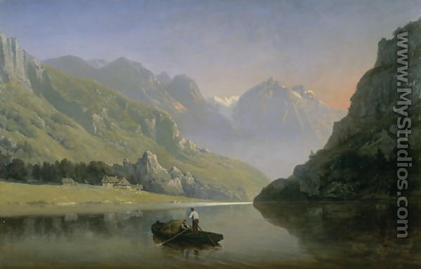 Souvenir of Savoy; Sunrise in the Mountains - Josephine Bowes
