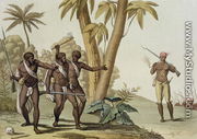 British Guyana- Surinam, the Slave Rebellion, plate 65, from 'Le Costume Ancien et Moderne', 1820s-30s - G. Bramati