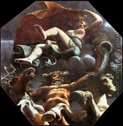 Zephyr Blowing Psyche over the Sea c.1527 - Rinaldo Mantovano