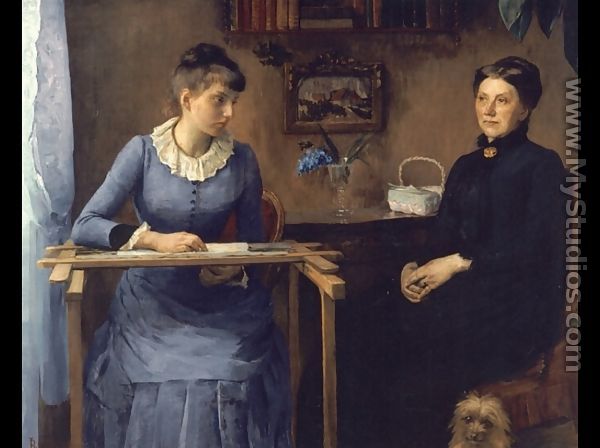 At Home or Intimacy, 1885 - Marie Louise Catherine Breslau