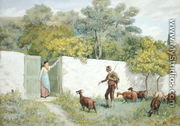 Scene at Montone - The Goatherd, 1866 - Randolph Caldecott