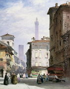 Leaning Tower, Bologna - William Callow
