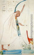Wall Painting of a Harpist in the Tomb of Ramesses III at Thebes, 1874 (2) - F. A. Bridgeman