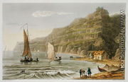 Shanklin Bay, from 'The Isle of Wight Illustrated, in a Series of Coloured Views' - Frederick Calvert