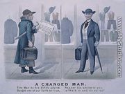 A Changed Man, advertisement for a clothes shop 1880 - John Cameron