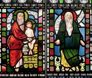 Abraham and Enoch, detail from the Creation Window, 1861 - George Campfield
