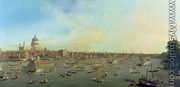 The River Thames with St. Paul's Cathedral on Lord Mayor's Day, c.1747-48 - (Giovanni Antonio Canal) Canaletto