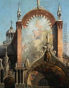 Detail of Capriccio of a Church (2) - (Giovanni Antonio Canal) Canaletto