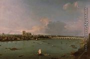 View of the Thames from South of the River - (Giovanni Antonio Canal) Canaletto