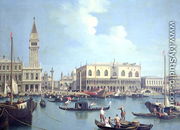 A View of the Grand Canal (oil on canvas) - Studio of Canaletto, Antonio