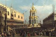 Venice- the Giovedi Grasso Festival in the Piazzetta, 1750s - Studio of Canaletto, Antonio