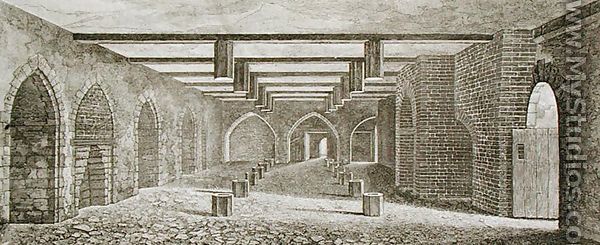Powder Plot Cellar beneath the Palace of Westminster, 1799 - William Capon