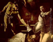 The Martyrdom of St. Matthew (detail) 1599-1600 - (Michelangelo) Caravaggio