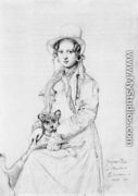 Mademoiselle Henriette Ursule Claire, maybe Thevenin, and her dog Trim - Jean Auguste Dominique Ingres