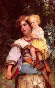 Gypsy Woman and Child - Cesare-Auguste Detti