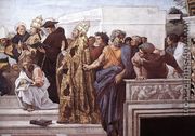 Disputation of the Holy Sacrament (La Disputa) [detail: 13] - Raphael