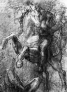 Cavalier over a fallen adversary - Tiziano Vecellio (Titian)