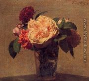 Flowers in a Vase - Ignace Henri Jean Fantin-Latour