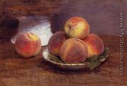 Bowl of Peaches - Ignace Henri Jean Fantin-Latour