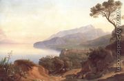 Blick auf Amalfi im Golf von Sorrent - Johann George Gmelin