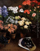 Study Of Flowers - Frederic Bazille
