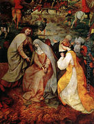 The Procession to Calvary [detail] - Pieter the Elder Bruegel