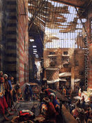 A View Of The Street And Morque Of Ghorreyah, Cairo - John Frederick Lewis
