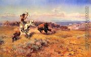 Horse of the Hunter (or Fresh Meat) - Charles Marion Russell