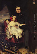 Napoleon Alexandre Louis Joseph Berthier, Prince de Wagram and his Daughter, Malcy Louise Caroline Frederique - Franz Xavier Winterhalter