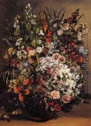Bouquet of Flowers in a Vase - Gustave Courbet