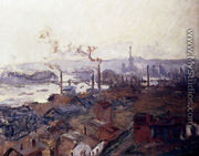 General View Of Rouen From St. Catherine's Bank - Claude Oscar Monet