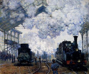 The Gare Saint-Lazare: Arrival Of A Train - Claude Oscar Monet