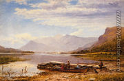 Derwentwater From Ladore: Morning, With Skiddaw In The Distance - Benjamin Williams Leader