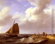 A Fresh Breeze off the Dutch Coast - Johannes Hermanus Koekkoek Snr