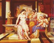 Ladies In A Pompeian Interior - Pierre Jules Jollivet