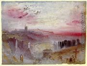 View over Town at Suset: a Cemetery in the Foreground - Joseph Mallord William Turner