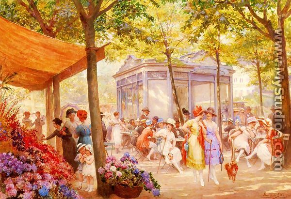 La Marche Aux Fleurs (The Flower Seller) - Eugene Auguste Francois Deully