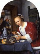Girl Offering Oysters - Jan Steen