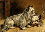 Two Terriers - Ralph Hedley